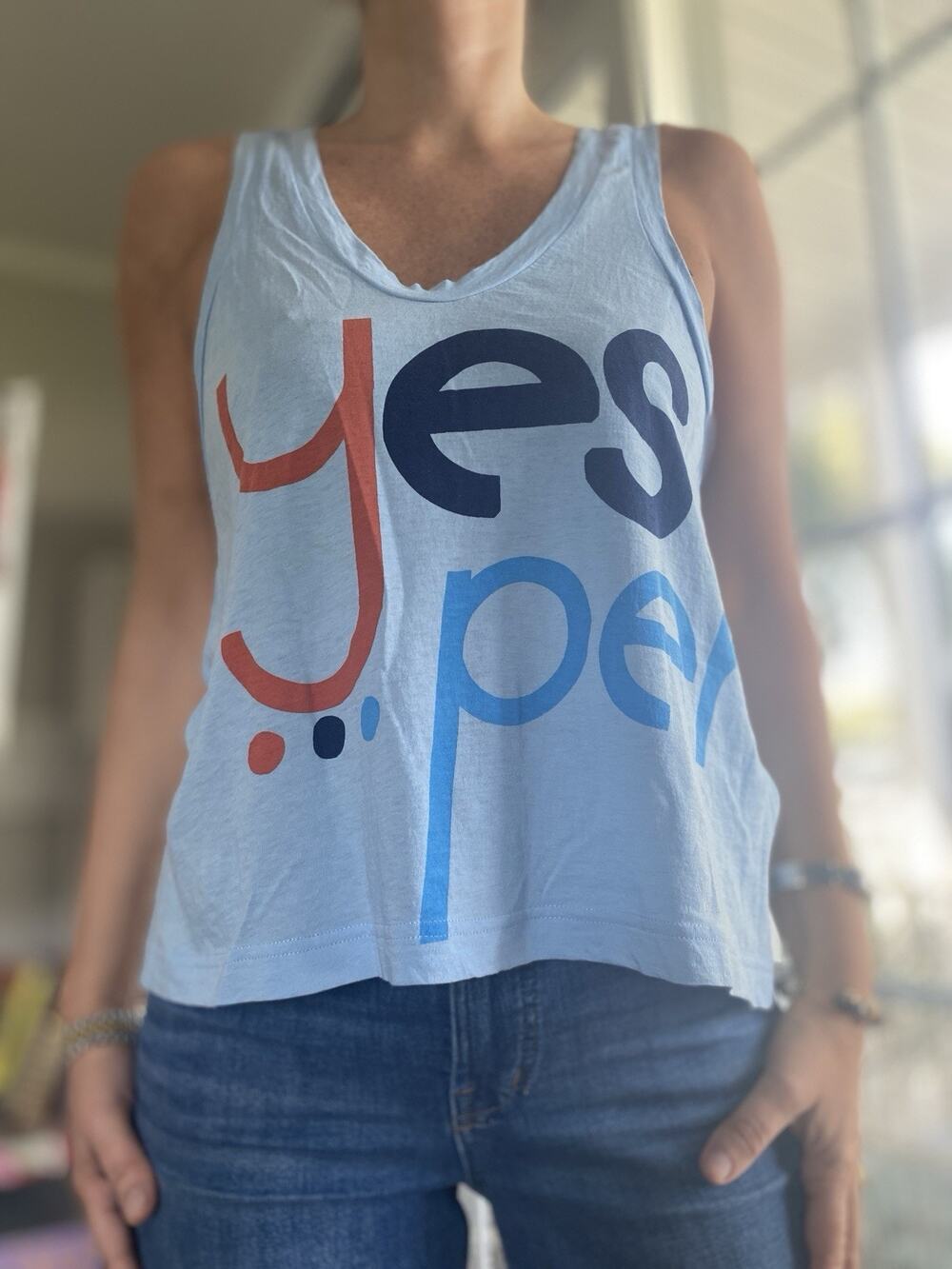 3.1 Phillip Lim Yes Perhaps Tank Top Blue M